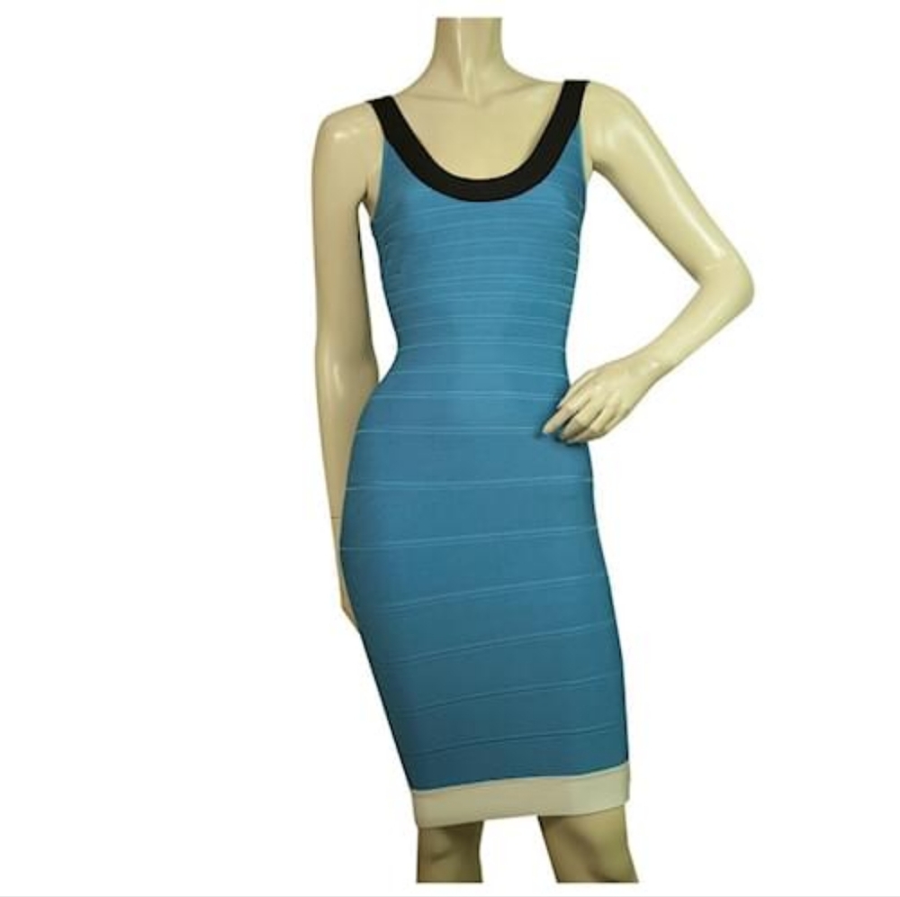 Herve Leger Tasha Bandage Bodycon Dress